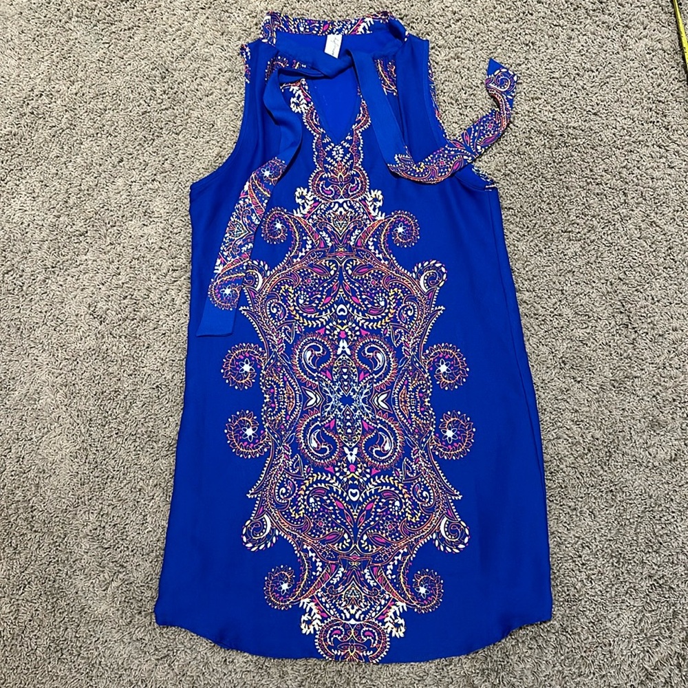 Allison Joy women’s sz Small blue sleeveless dress